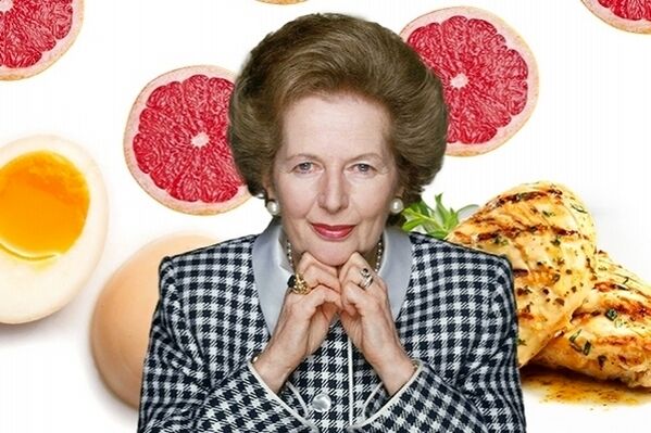 Margaret Thatcher và thực phẩm ăn kiêng của cô ấy